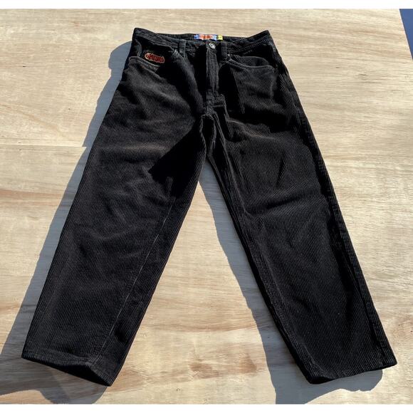 Empyre Corduroy Pants Relaxed Skate Baggy Actual Men's‎ Black Size: 28 - Picture 1 of 6